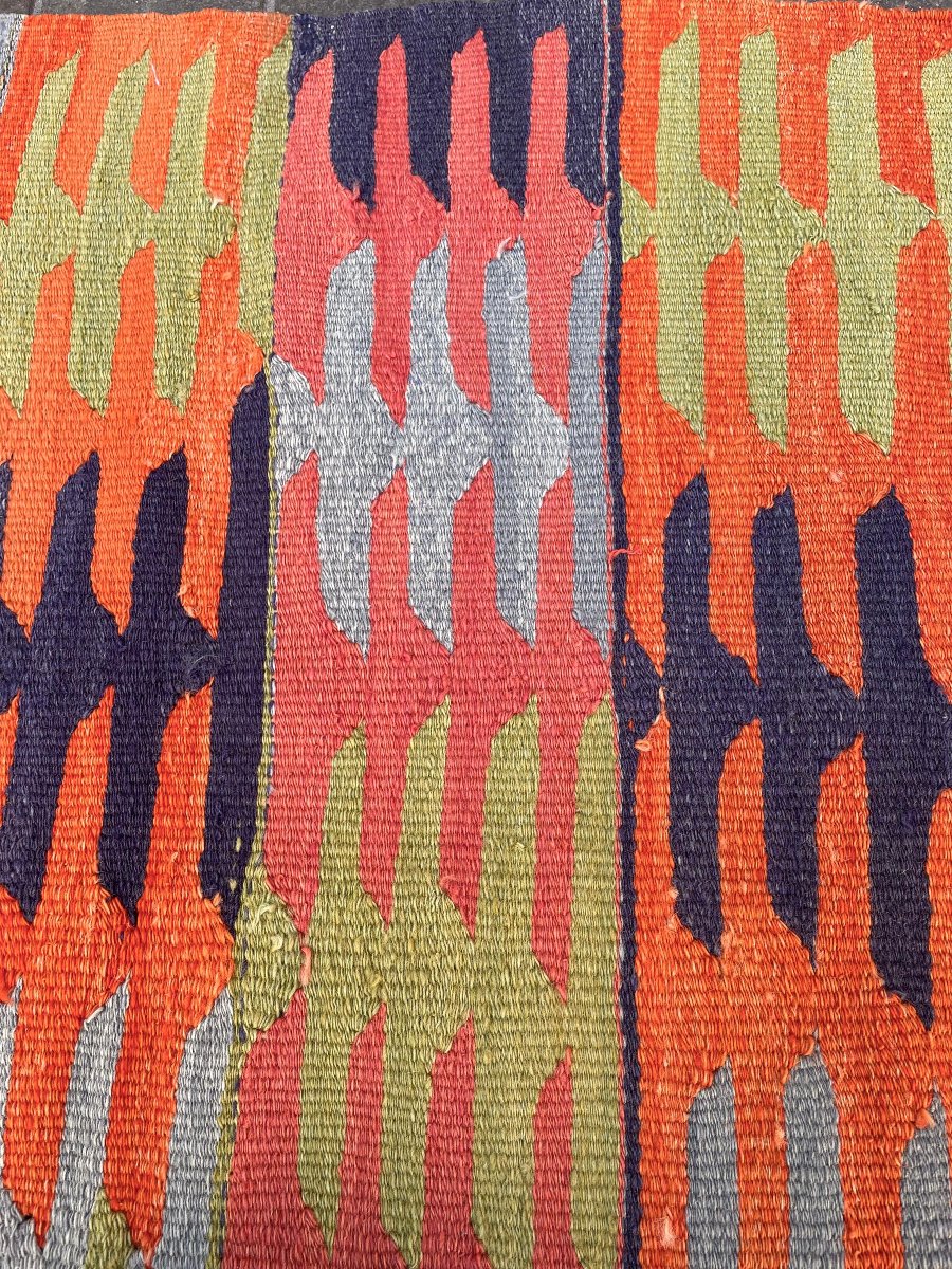 Kilim Parmaklı - Afyon. Anatolie. Circa 1970. 94 x 92 cm-photo-2