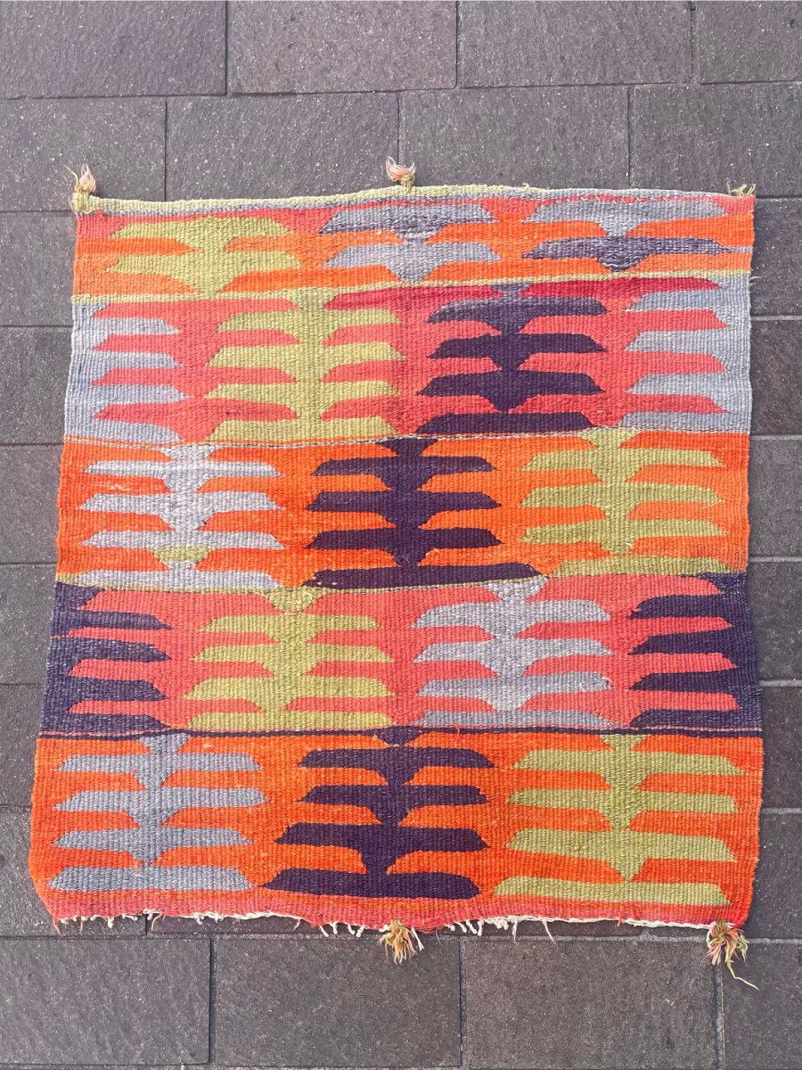 Kilim Parmaklı - Afyon. Anatolie. Circa 1970. 94 x 92 cm
