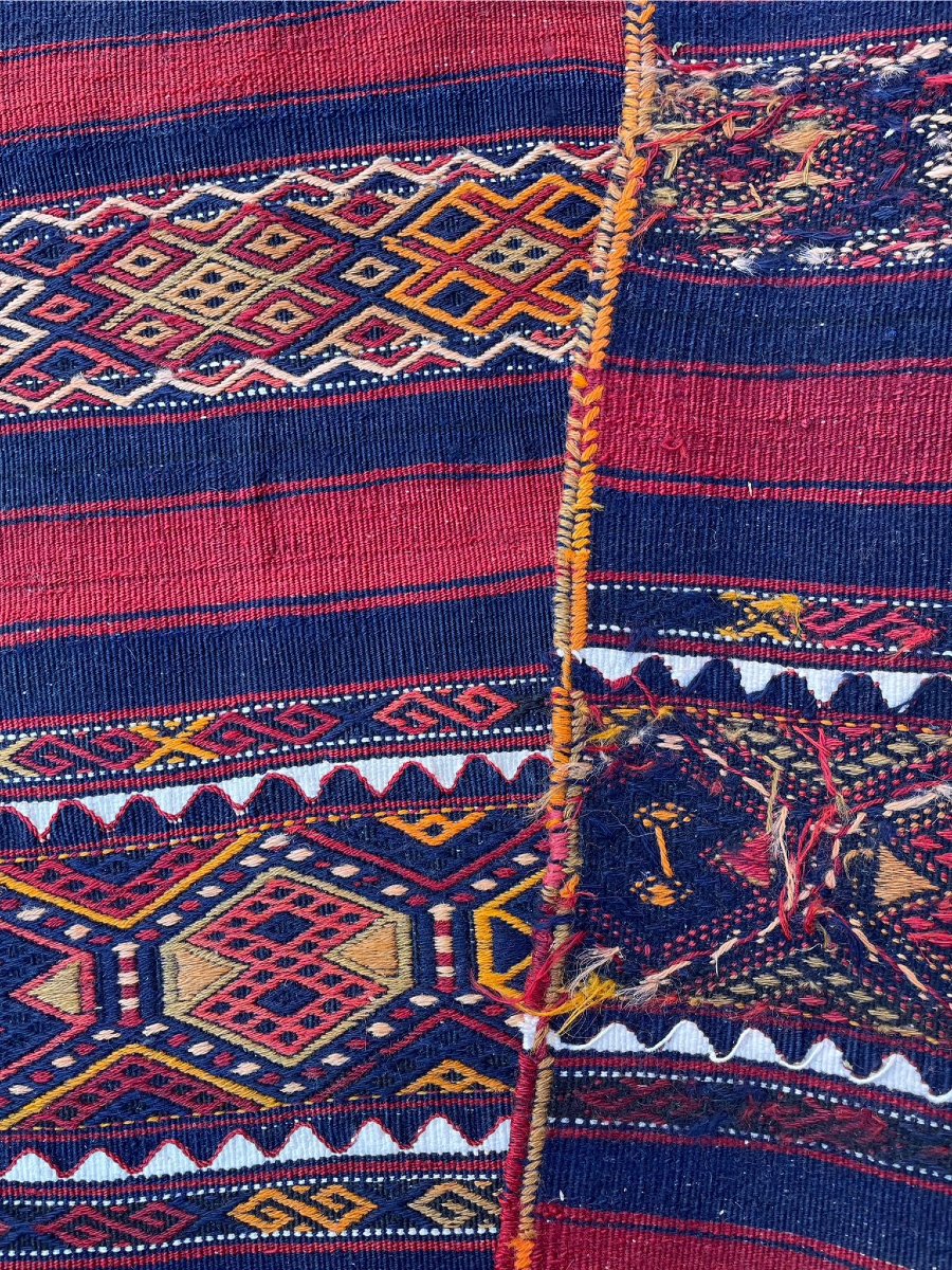 Couloir Kilim. Gaziantep. Anatolie. Circa 1920. 307 x 75 cm-photo-3