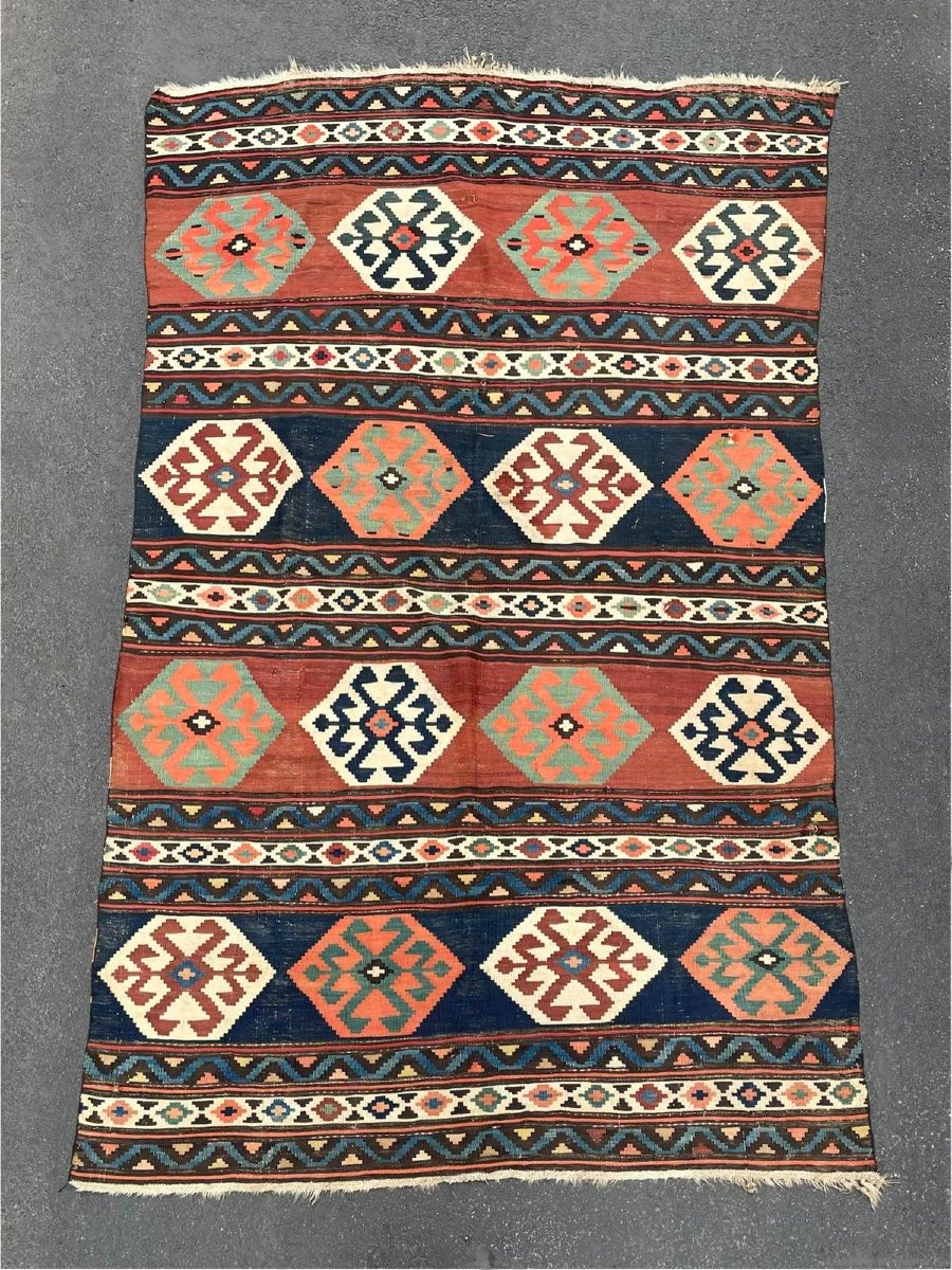 Kilim Kazak. Caucasus. Circa 1900. 280 X 165 Cm
