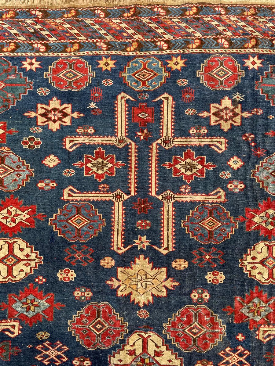 Shirvan Carpet - Caucasus. Circa 1880. 195 X 135 Cm-photo-3