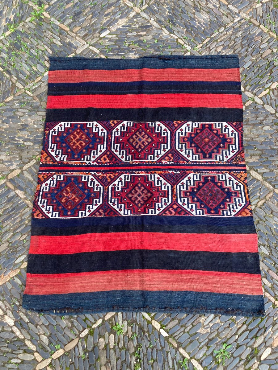 Kilim - Cuval. Anatolia. Circa 1920. 140 X 110 Cm-photo-2