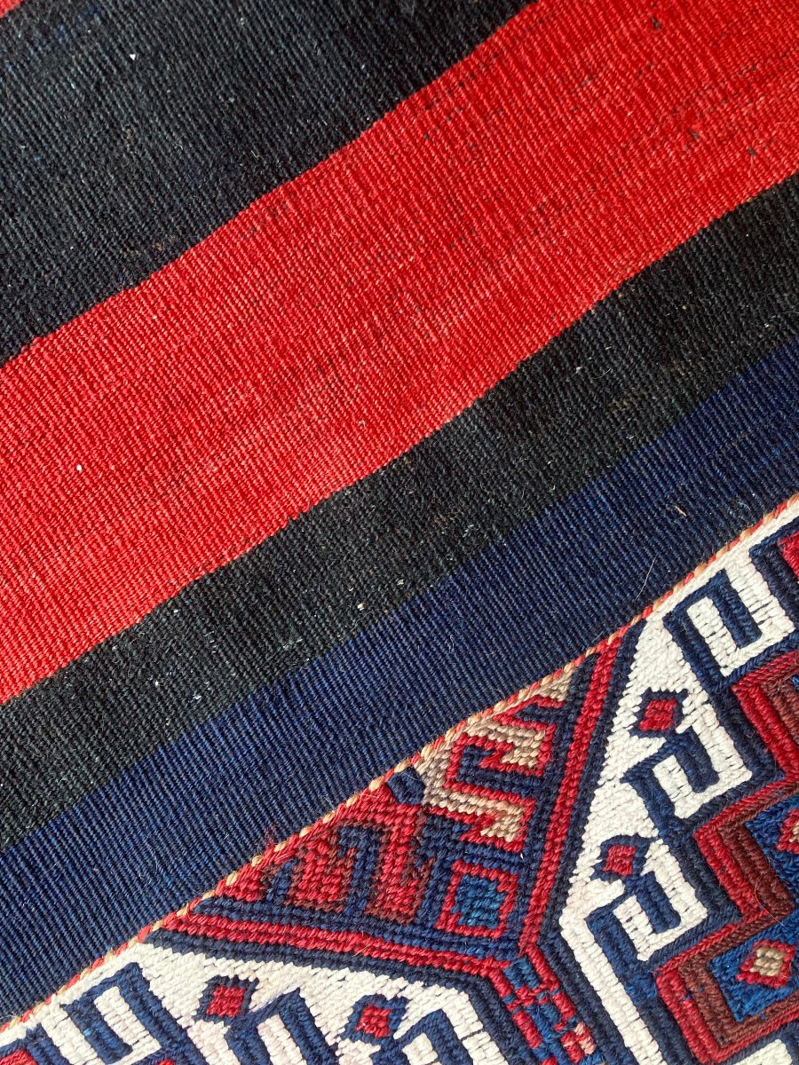 Kilim - Cuval. Anatolia. Circa 1920. 140 X 110 Cm-photo-3