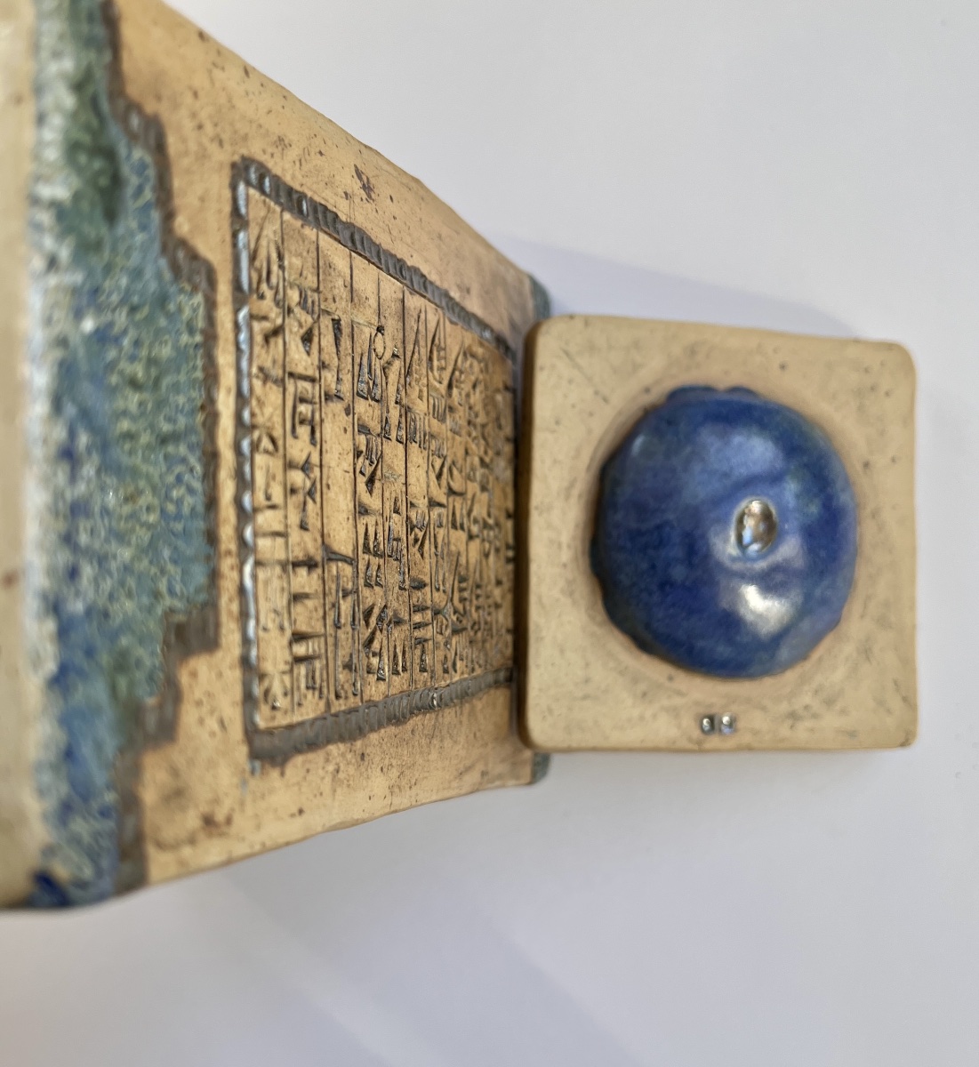 “bulls And Heroes” Stele Ceramic Claude Agier Mollinari-photo-5