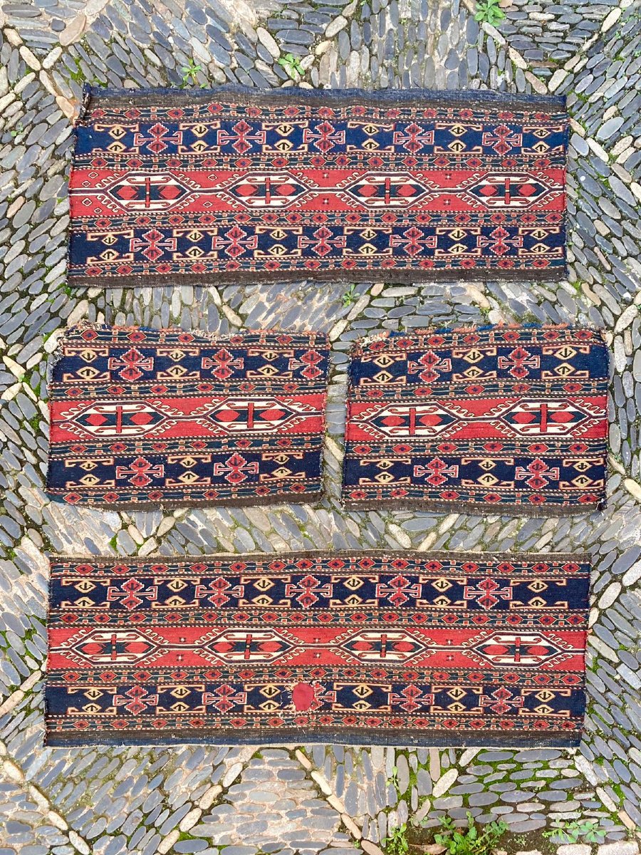 Caucasian Maffrash. 4-piece Set. Circa 1850. 106 X 45 Cm