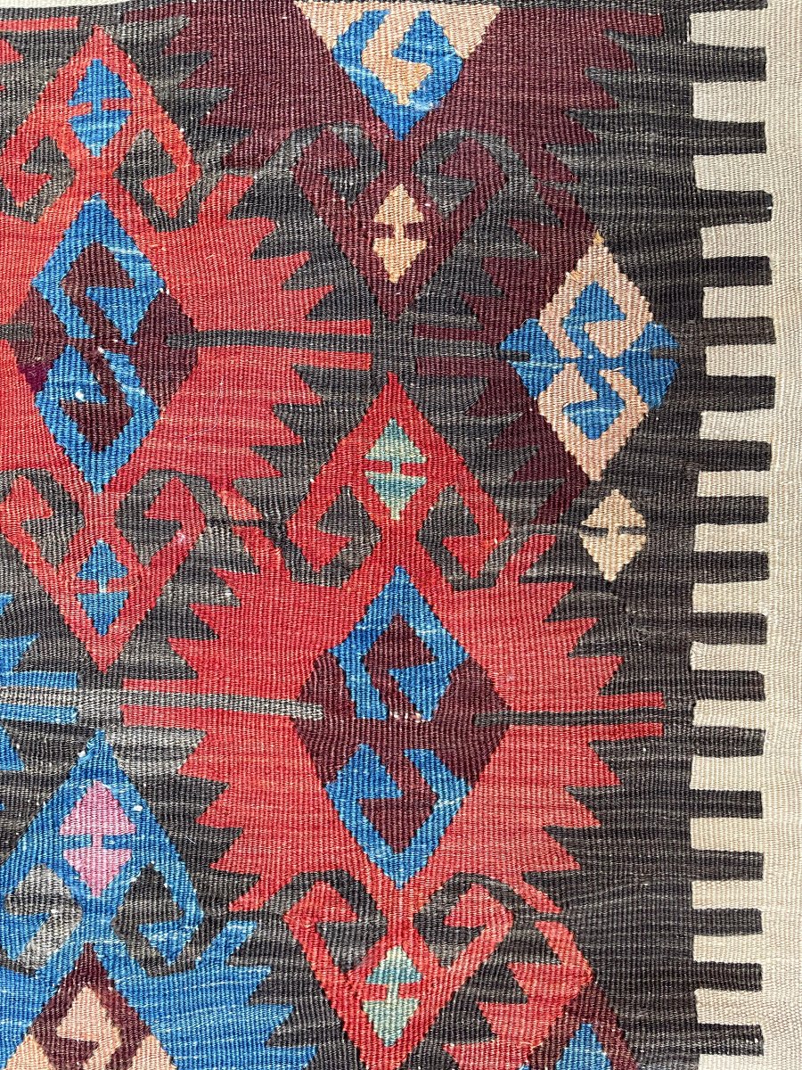 Kilim Konya. Centre de l'Anatolie. Circa 1880. 420 x 168 cm-photo-5