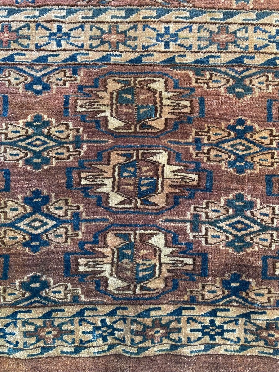 Turkmen Yomud Saddle Rug. Circa 1900. 120 X 76 Cm-photo-2