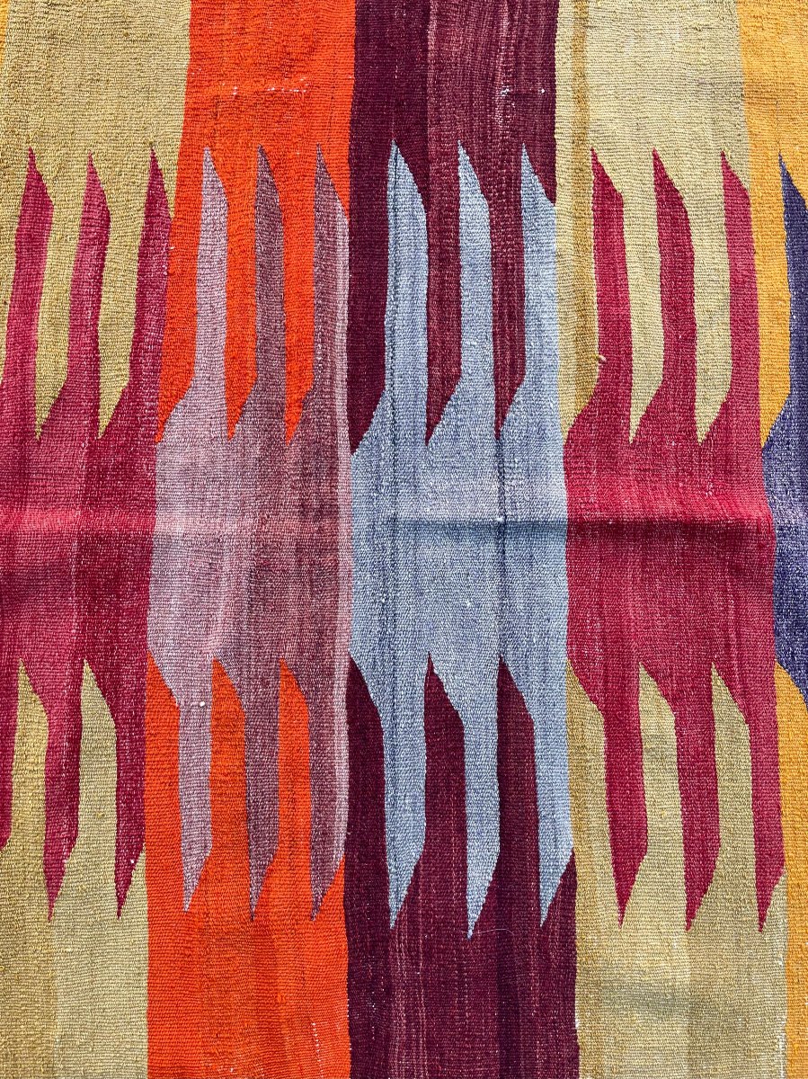 Kilim Parmaklı - Afyon, Anatolia. Circa 1950. 120 X 110 Cm-photo-3