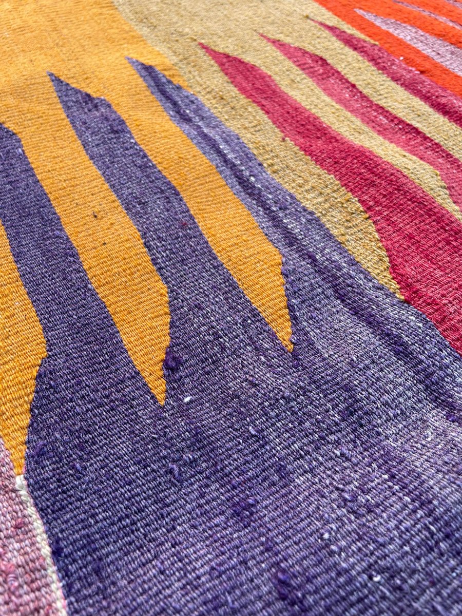 Kilim Parmaklı - Afyon, Anatolia. Circa 1950. 120 X 110 Cm-photo-4