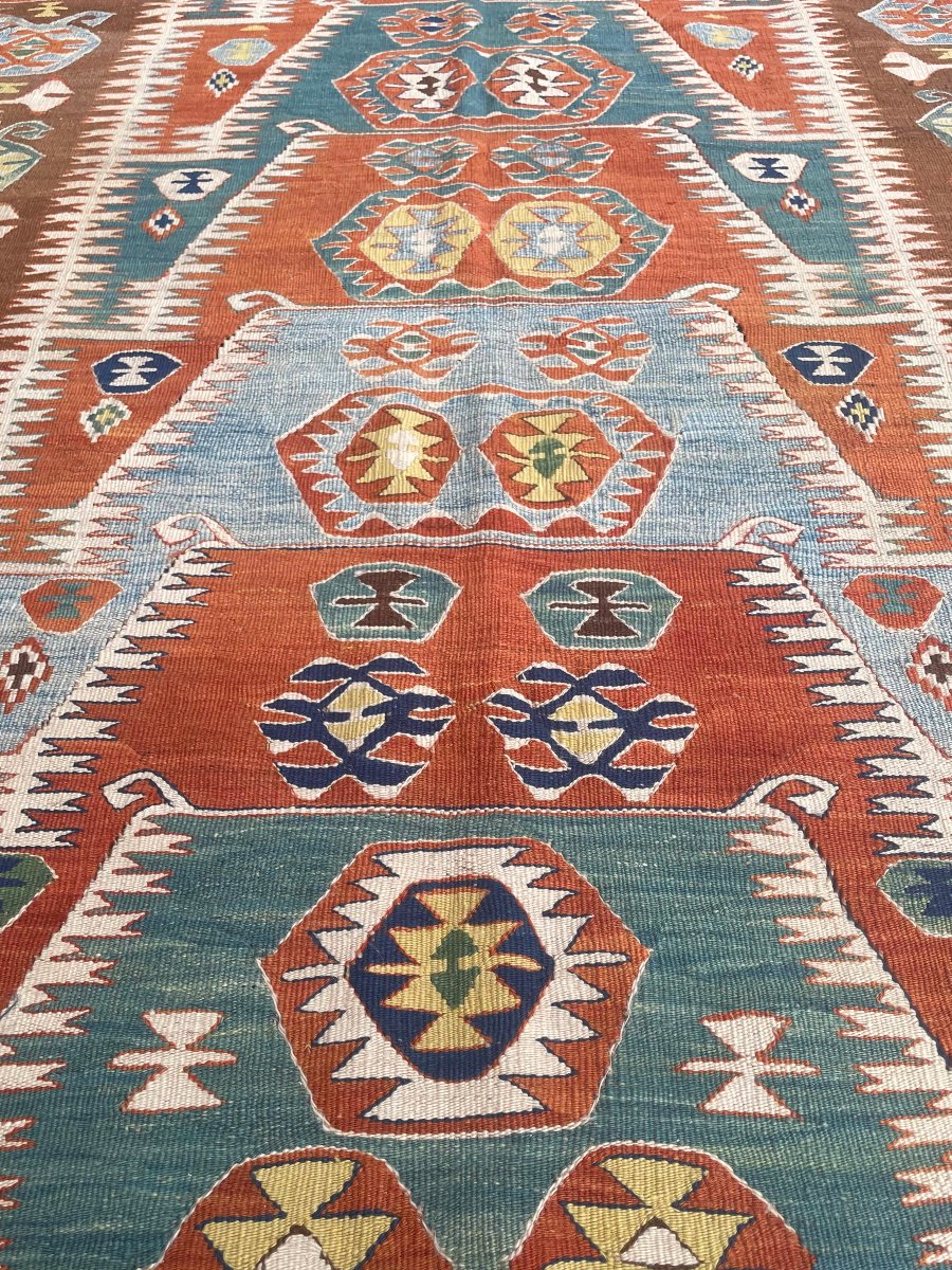 Konya Kilim. Anatolia. Mid-20th Century. 180 X 130 Cm-photo-2