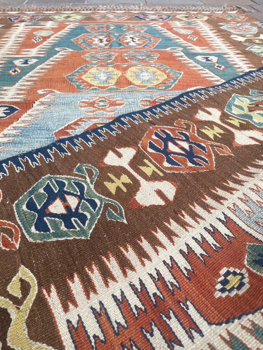 Konya Kilim. Anatolia. Mid-20th Century. 180 X 130 Cm-photo-2