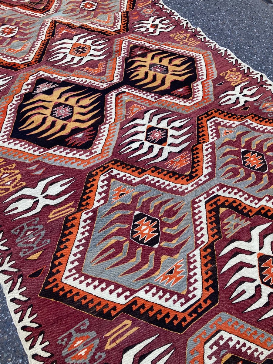 Mut Kilim - Taurus Mountains. Anatolia. 1930s. 337 X 150 Cm-photo-2