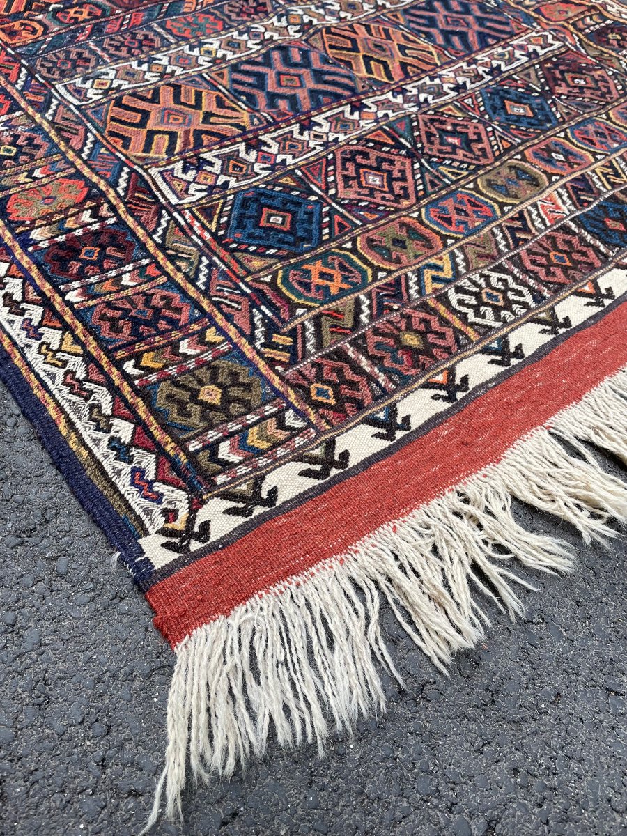 Tapis Sumak. Perse. Milieu 20 ième. 200 x 107 cm-photo-2