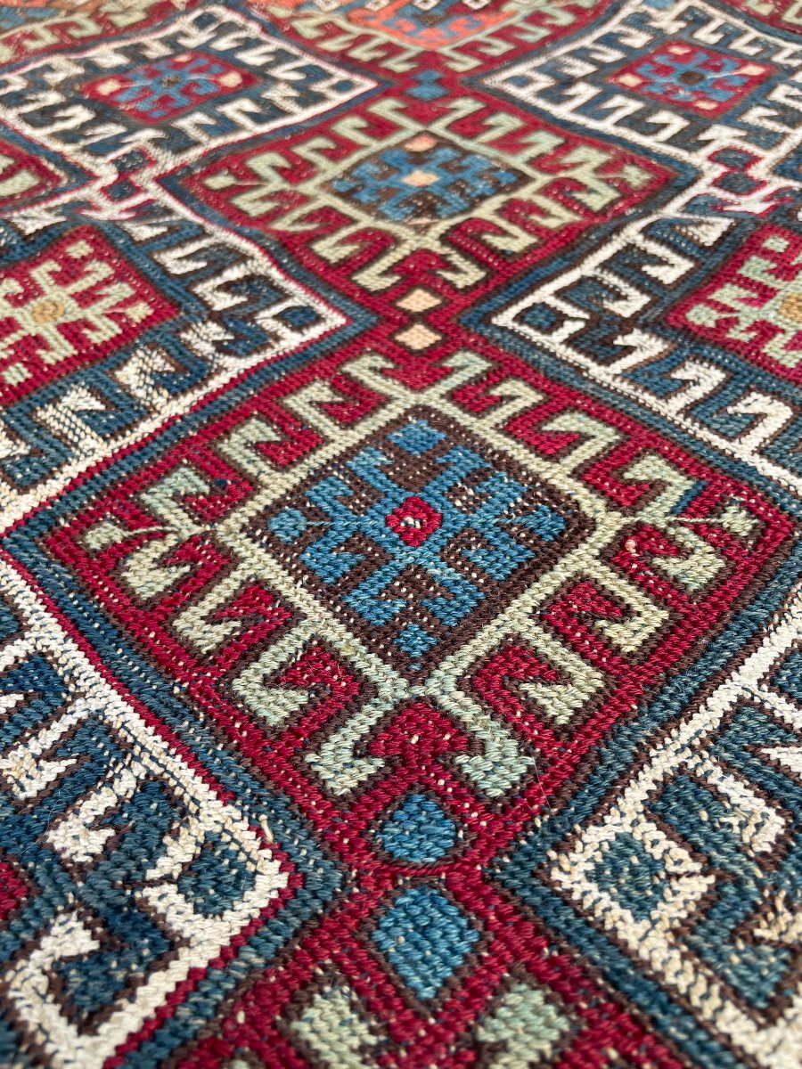 Kilim Fragment. Malatya. Anatolia. Circa 1880. 98 X 45 Cm-photo-3