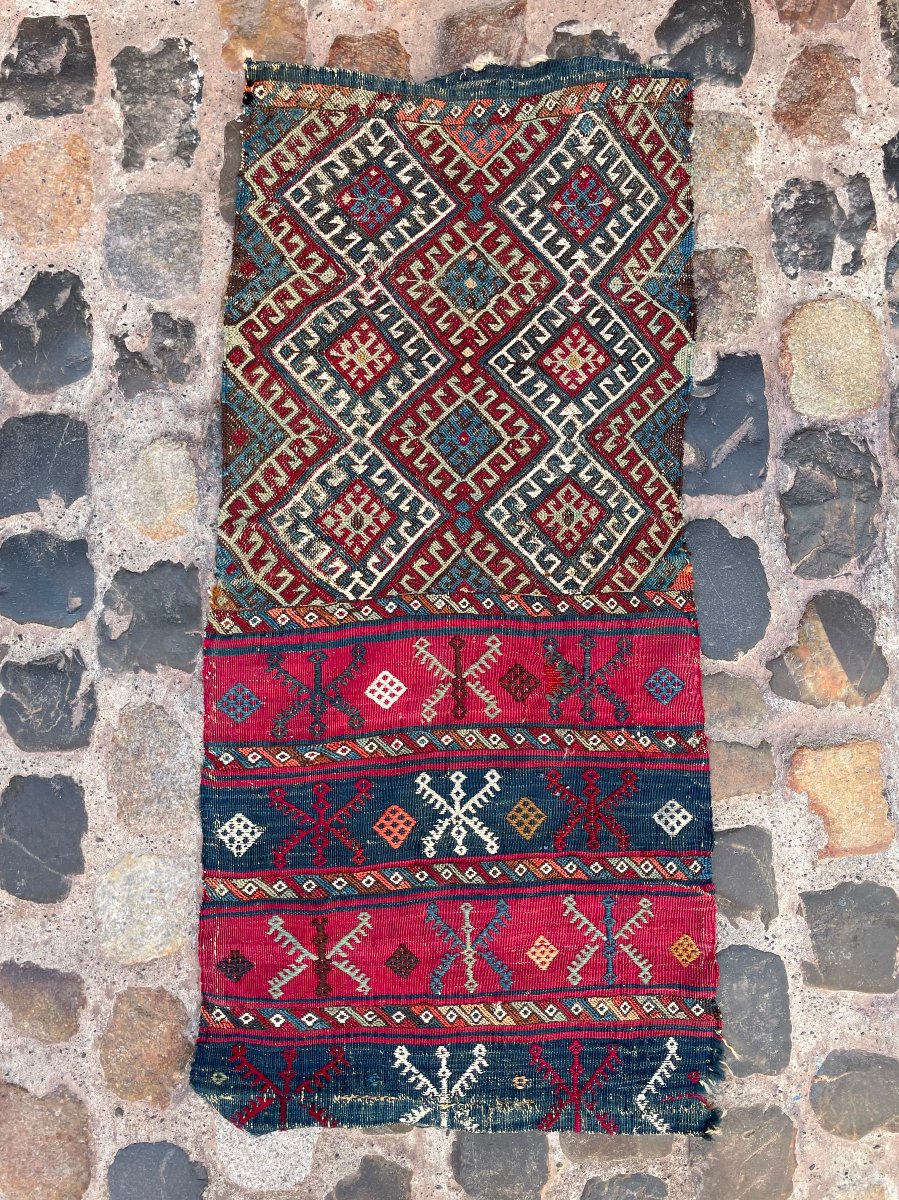 Kilim Fragment. Malatya. Anatolia. Circa 1880. 98 X 45 Cm