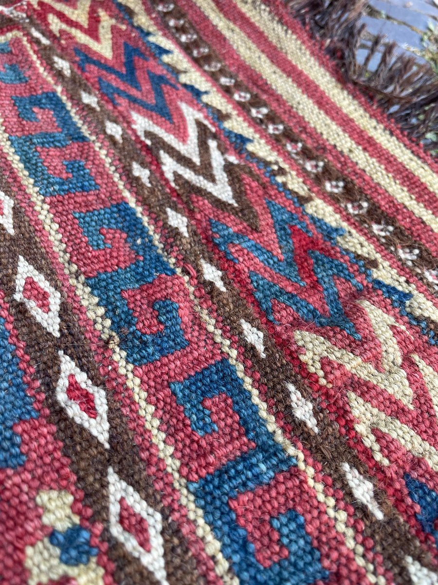 Khorjin / Bag Front. Uzbek-tatar. Circa 1900.  92 X 72 Cm-photo-1