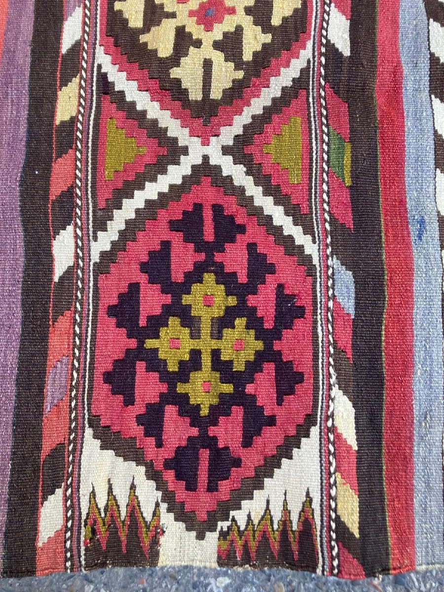 Kilim Shirvan - Caucase. Circa 1920.  325 x 162  cm-photo-4