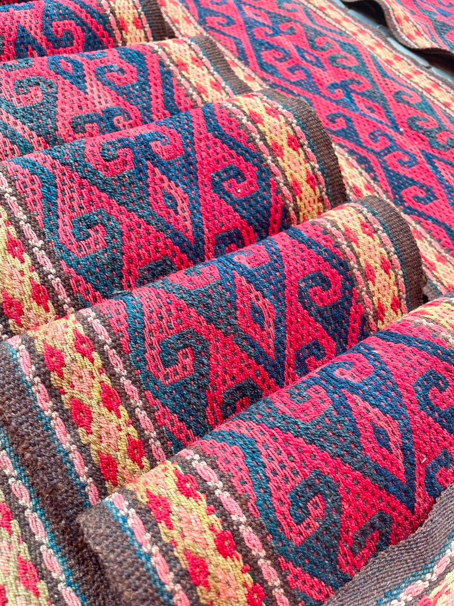 Long Strip Of Tent Binding. Shahsaven. Persia. Circa 1880. 1100 X 30 Cm-photo-3