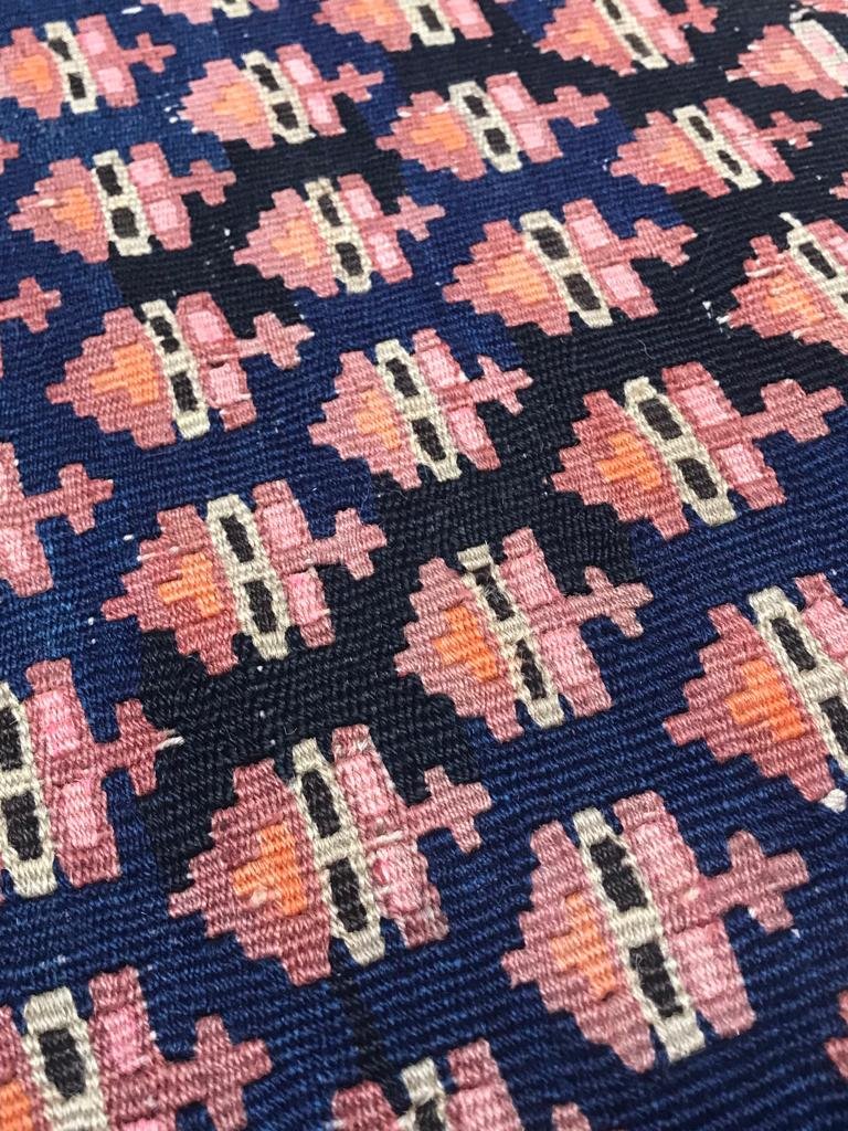 Antique Senneh Kilim. Persia. Circa 1900. 436 X 177 Cm-photo-3