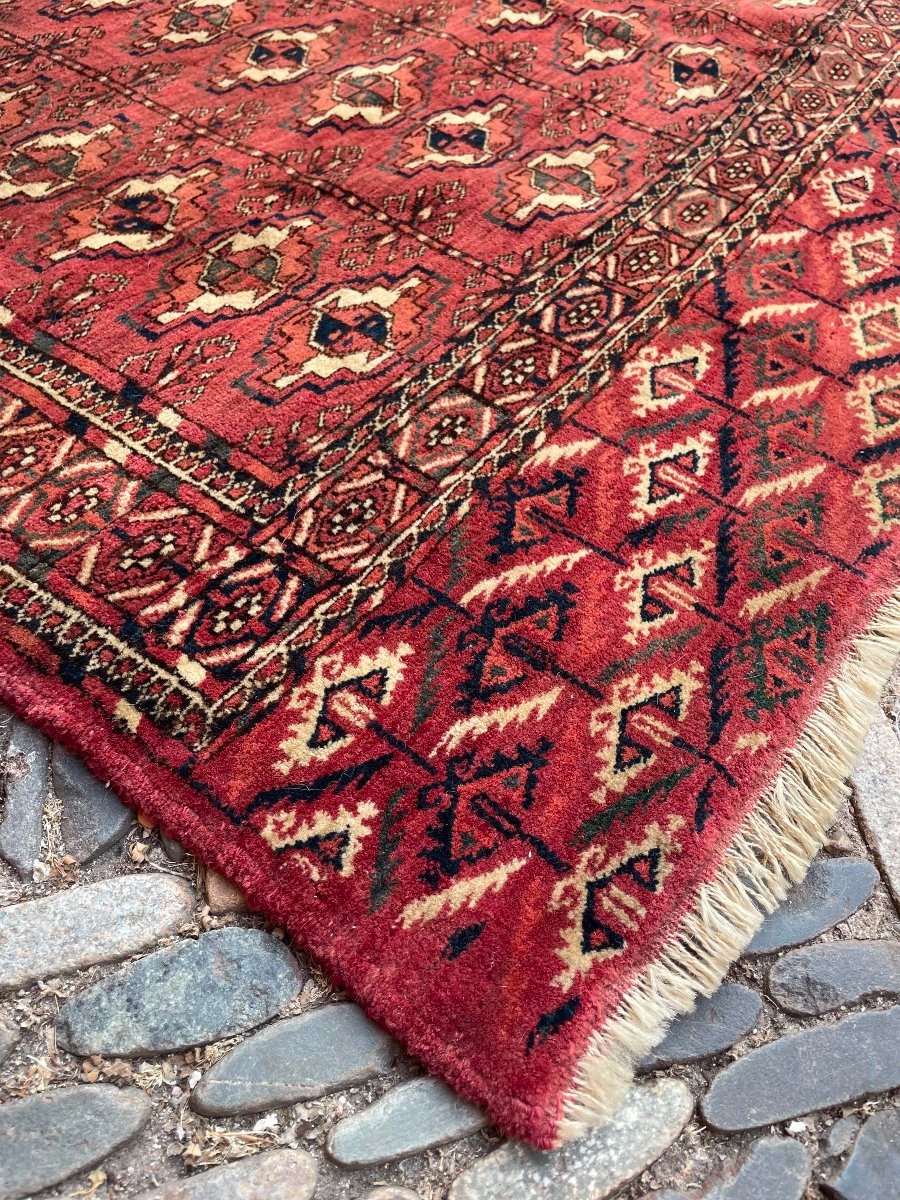 Turkmen Yomud Saddle Rug. Circa 1900. 120 X 75 Cm-photo-1