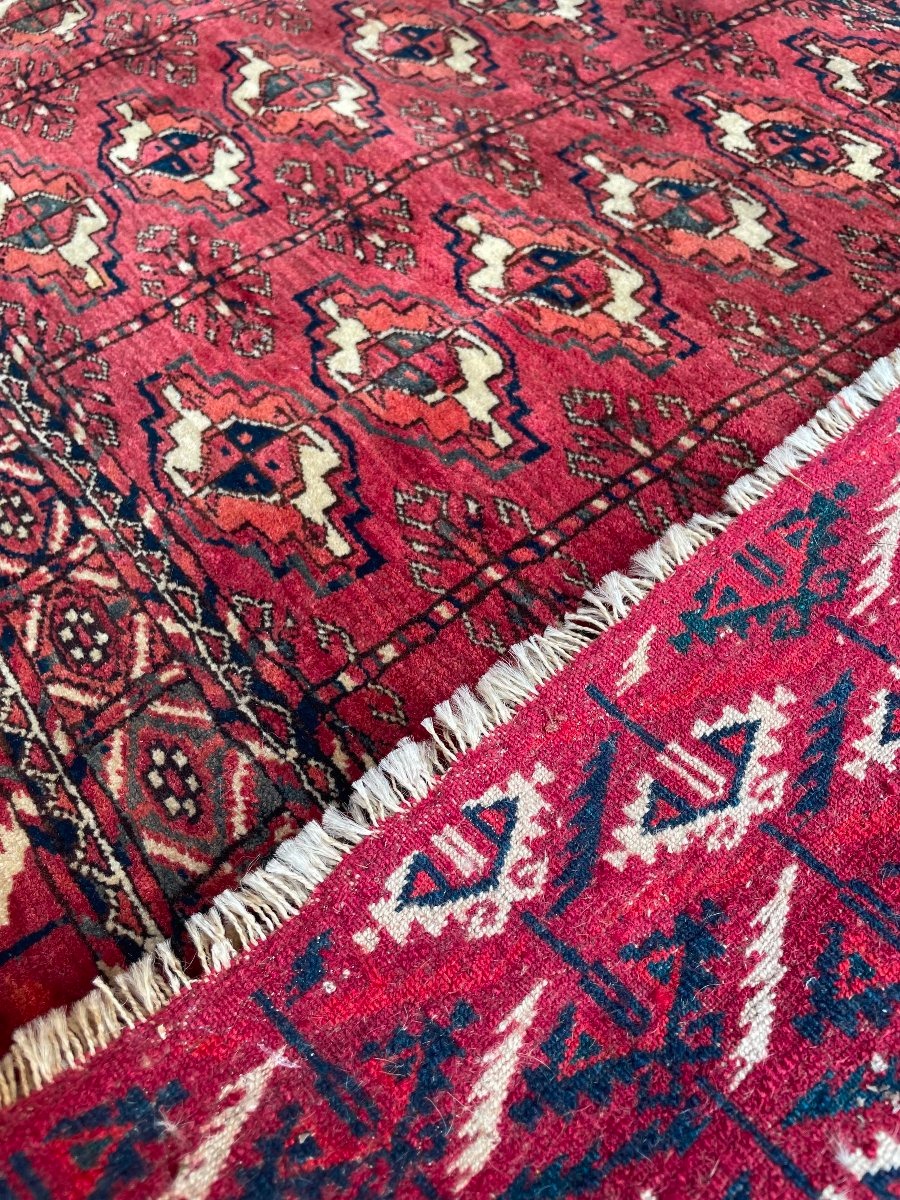 Turkmen Yomud Saddle Rug. Circa 1900. 120 X 75 Cm-photo-2