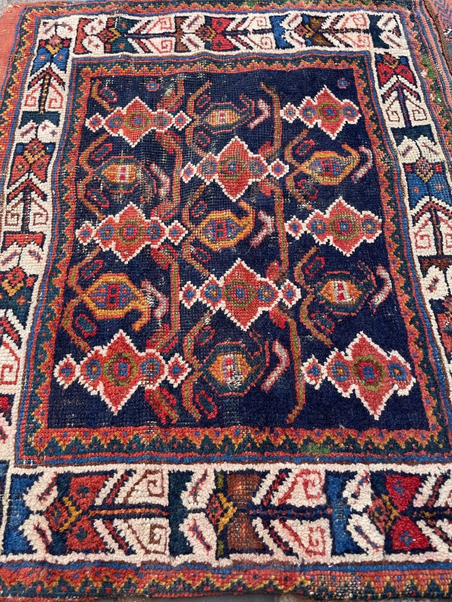 Khorjin (bag). Qashqai. Persia. Circa 1880. 72 X 70 Cm-photo-1