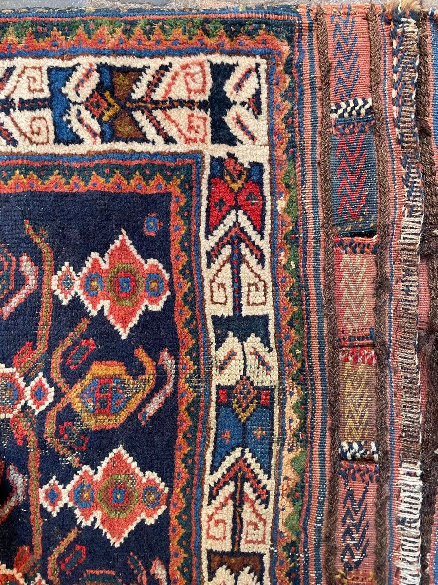 Khorjin (bag). Qashqai. Persia. Circa 1880. 72 X 70 Cm-photo-6