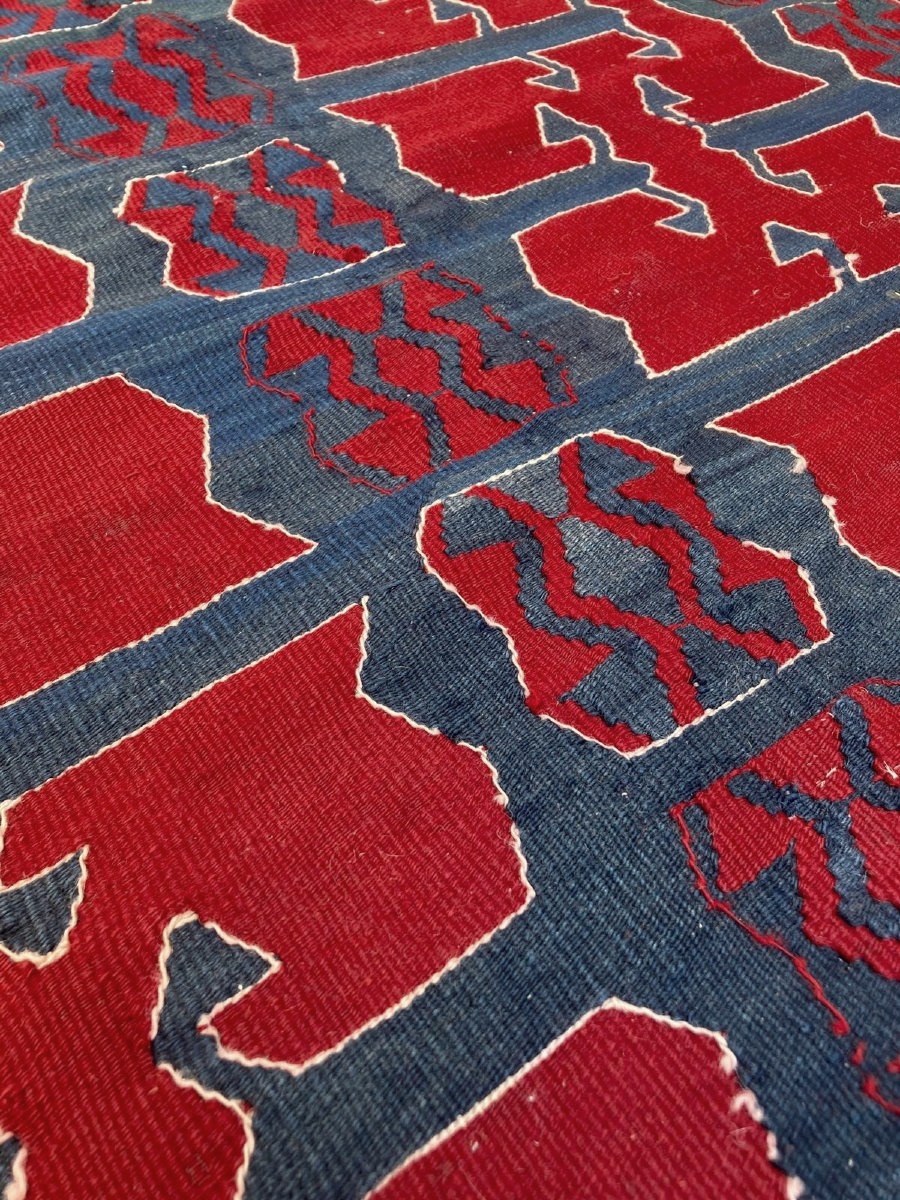 Kilim Yüncü. Bergama. Anatolia. Circa 1950. 275 X 164 Cm-photo-3