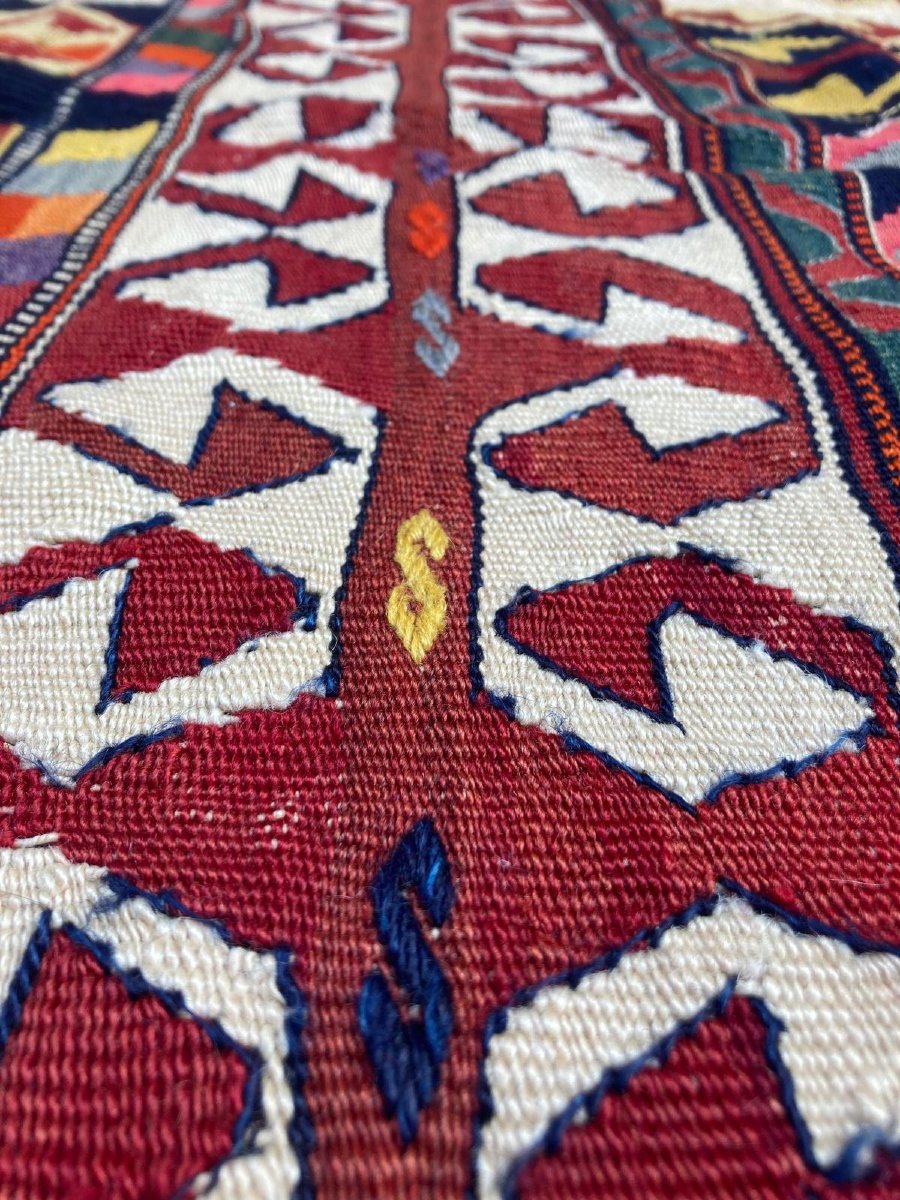 Kilim Bergama / Anatolie 1900-1920. 297 x 150 cm-photo-4