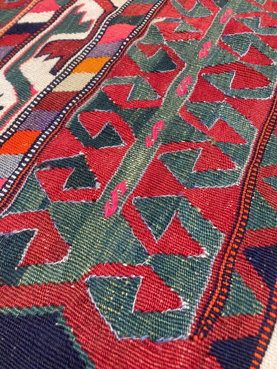 Kilim Bergama / Anatolie 1900-1920. 297 x 150 cm-photo-3