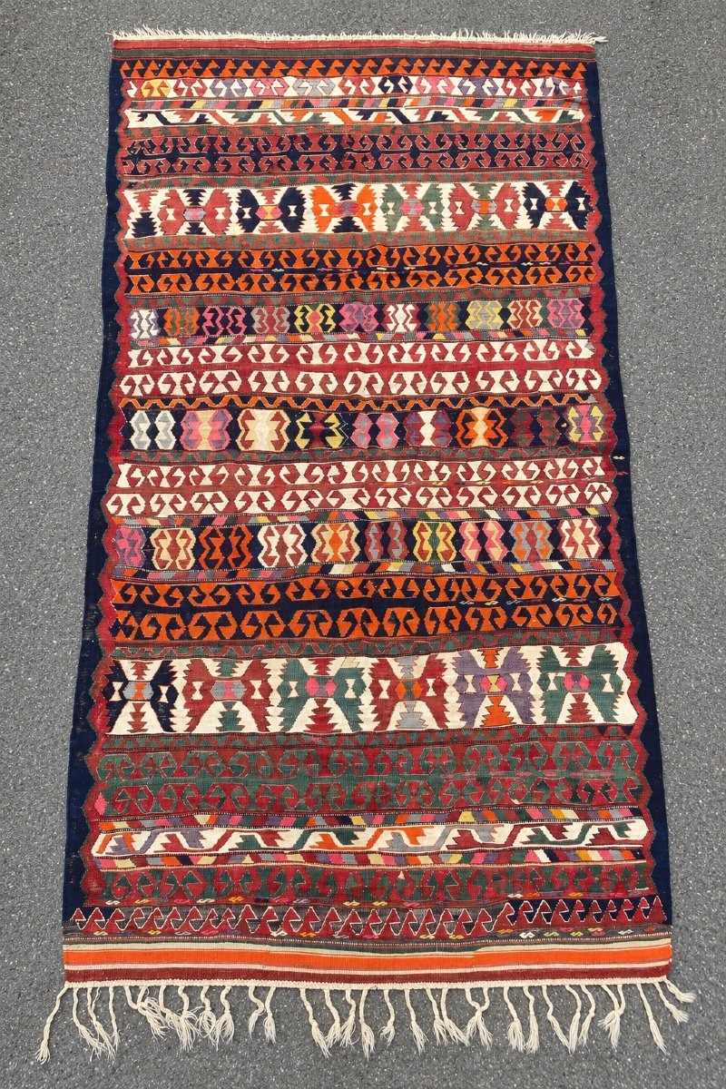Kilim Bergama / Anatolie 1900-1920. 297 x 150 cm