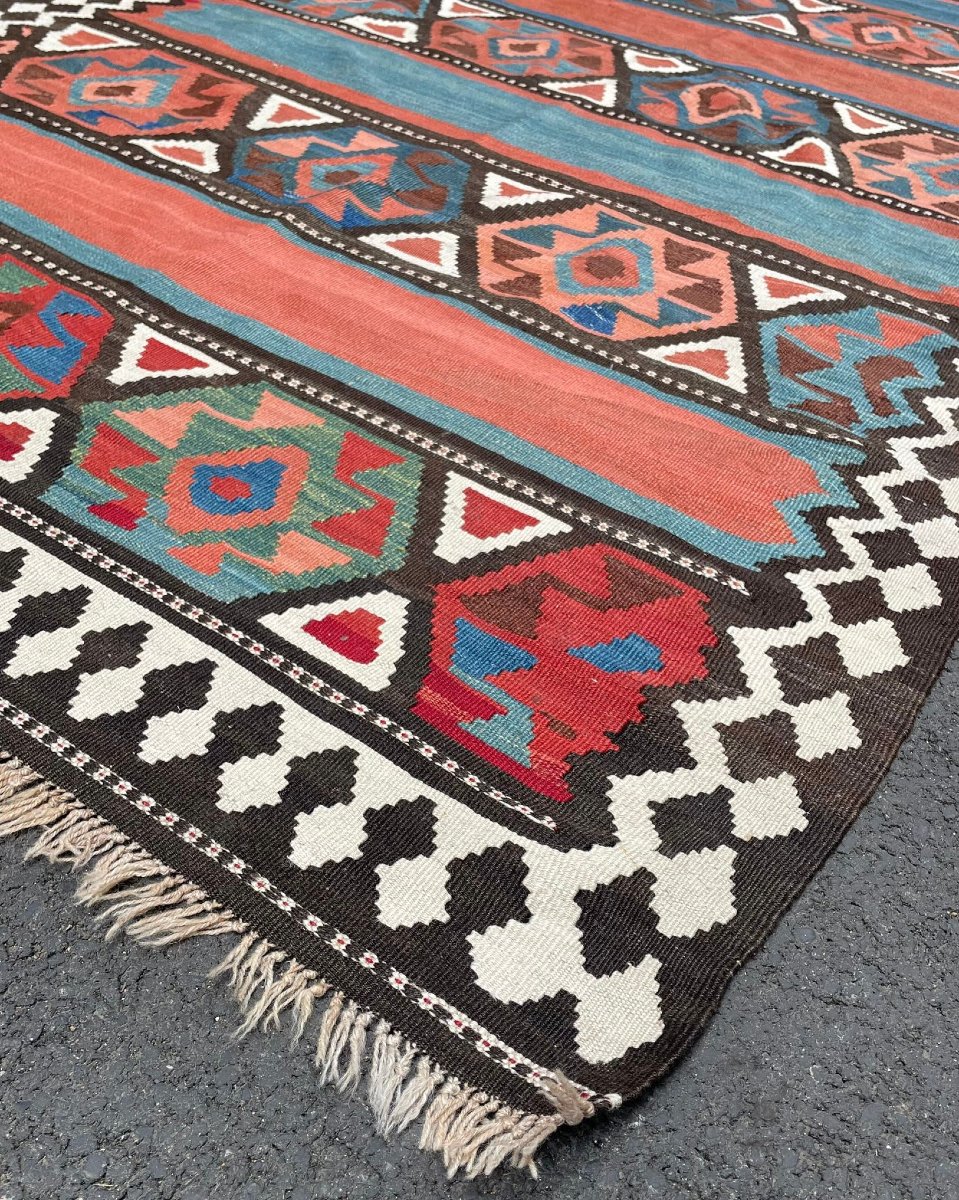 Qashqai Kilim - Persia. Circa 1920. 300 X 165 Cm-photo-2
