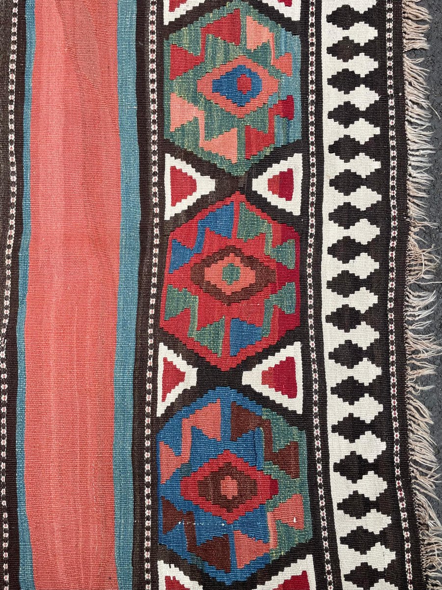 Qashqai Kilim - Persia. Circa 1920. 300 X 165 Cm-photo-4