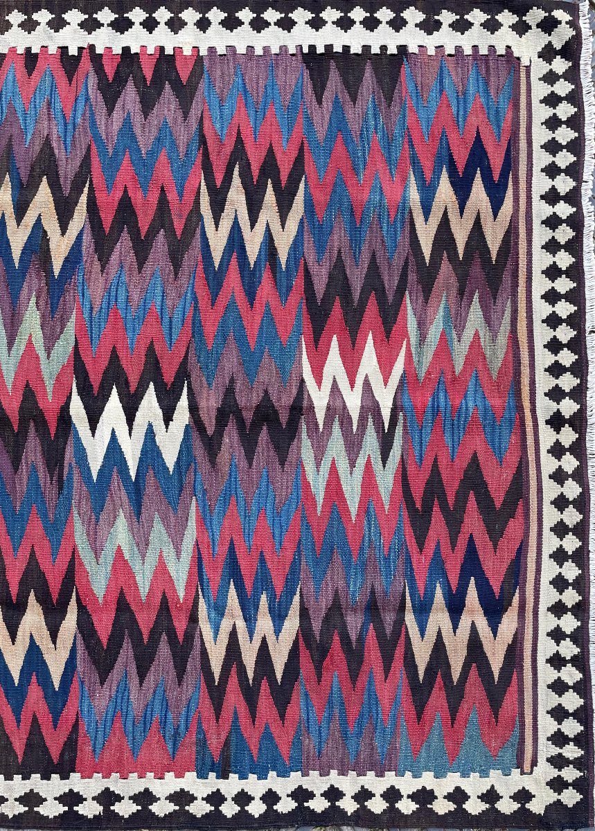 Veramin Kilim.  Persian. Circa 1880.  230 X 138 Cm-photo-2