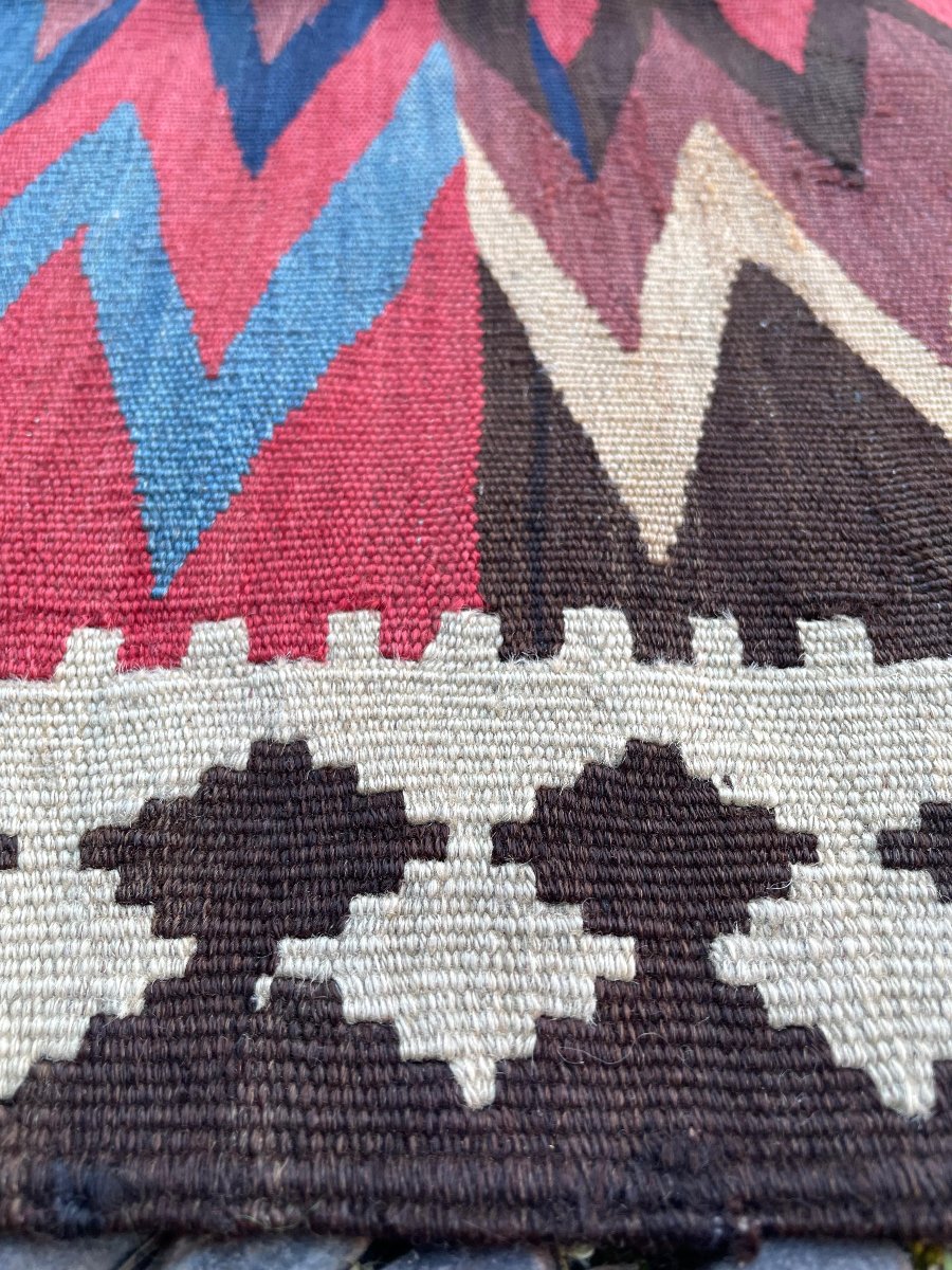 Veramin Kilim.  Persian. Circa 1880.  230 X 138 Cm-photo-4