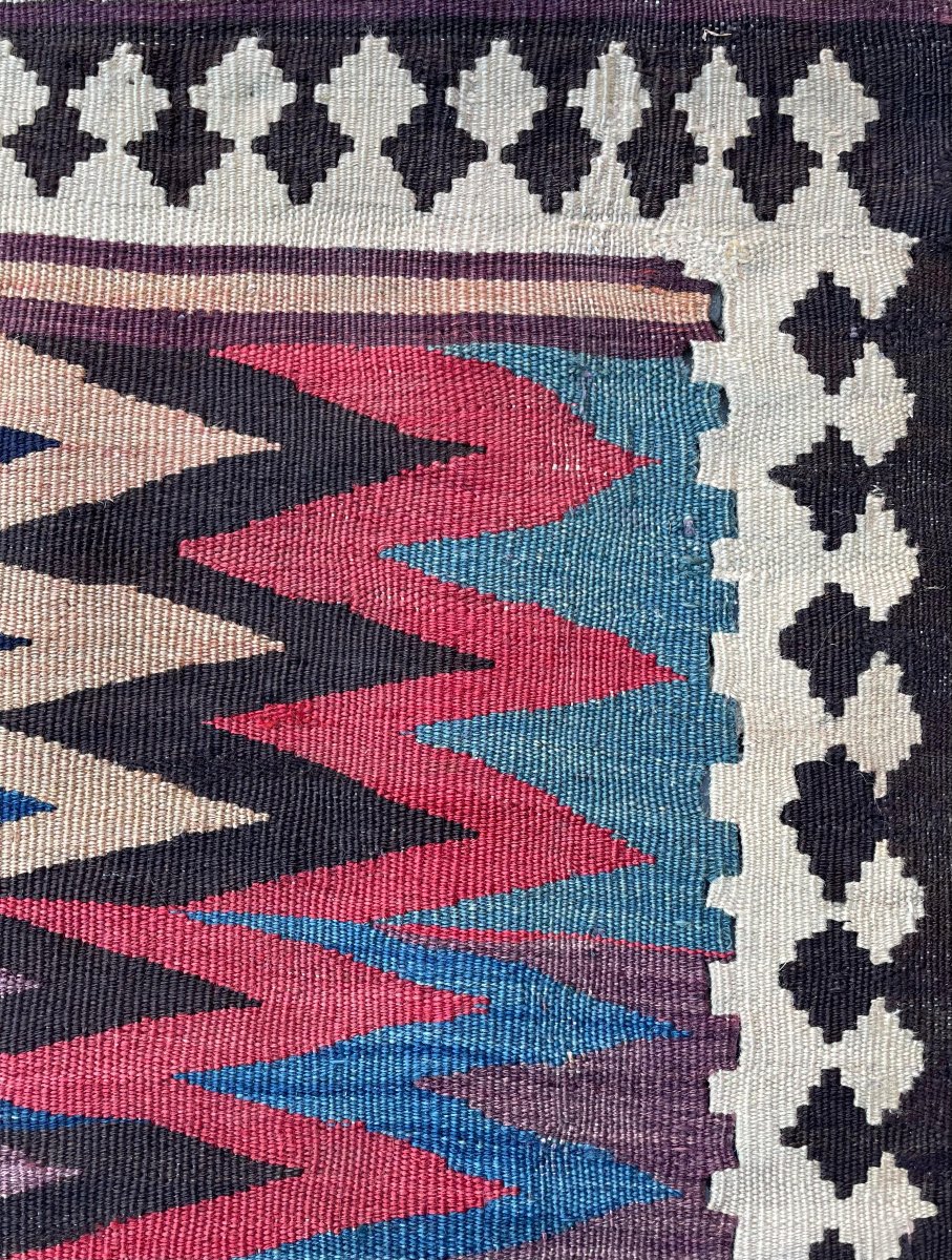 Veramin Kilim.  Persian. Circa 1880.  230 X 138 Cm-photo-4