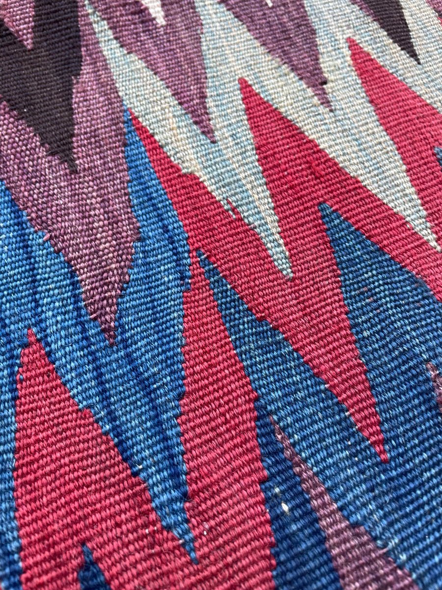 Veramin Kilim.  Persian. Circa 1880.  230 X 138 Cm-photo-5