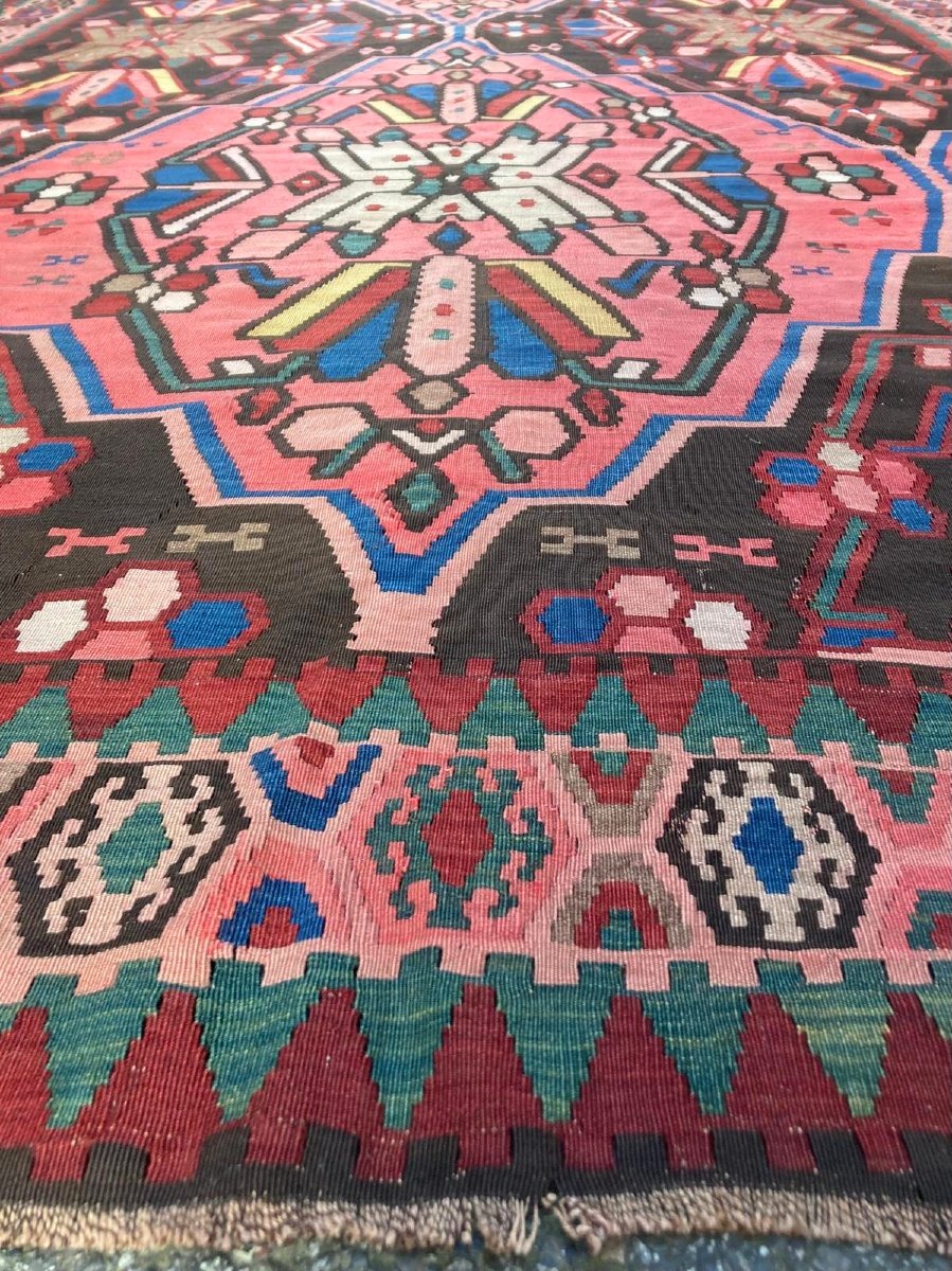 Karabakh Kilim - Armenia. Circa 1880. 425 X 220 Cm-photo-3