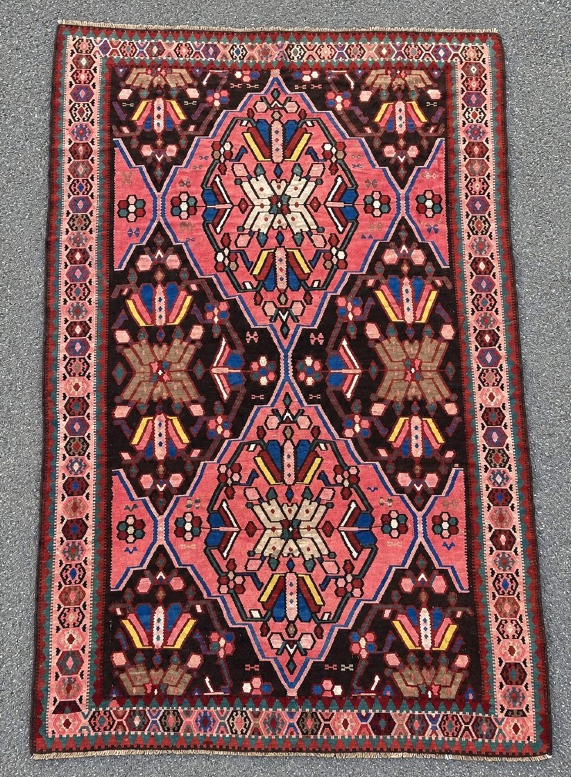 Karabakh Kilim - Armenia. Circa 1880. 425 X 220 Cm