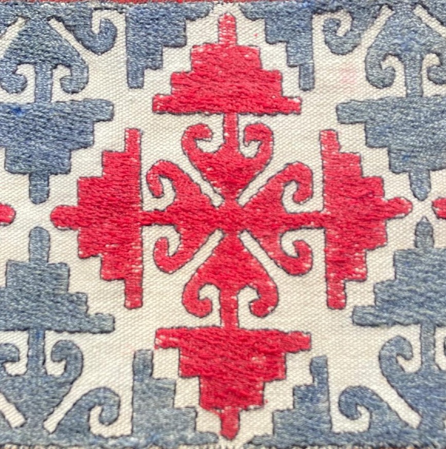 Gajeri Kilim - Uzbekistan. Circa 1900.  308 X 146 Cm-photo-2