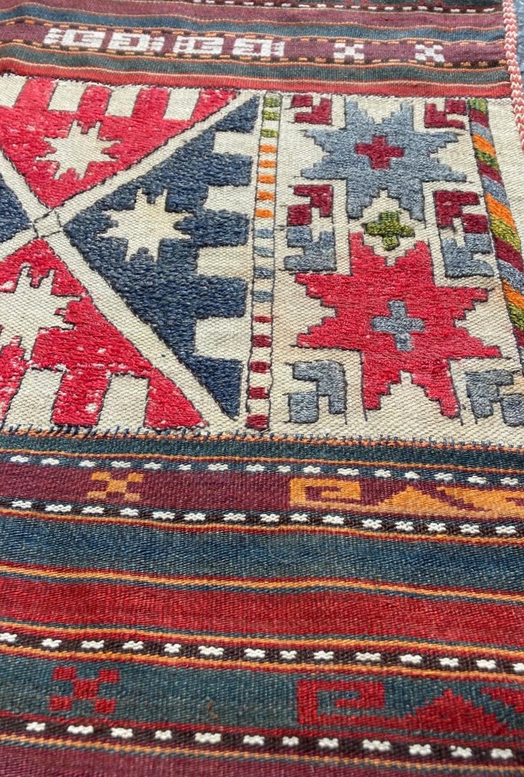 Gajeri Kilim - Uzbekistan. Circa 1900.  308 X 146 Cm-photo-1