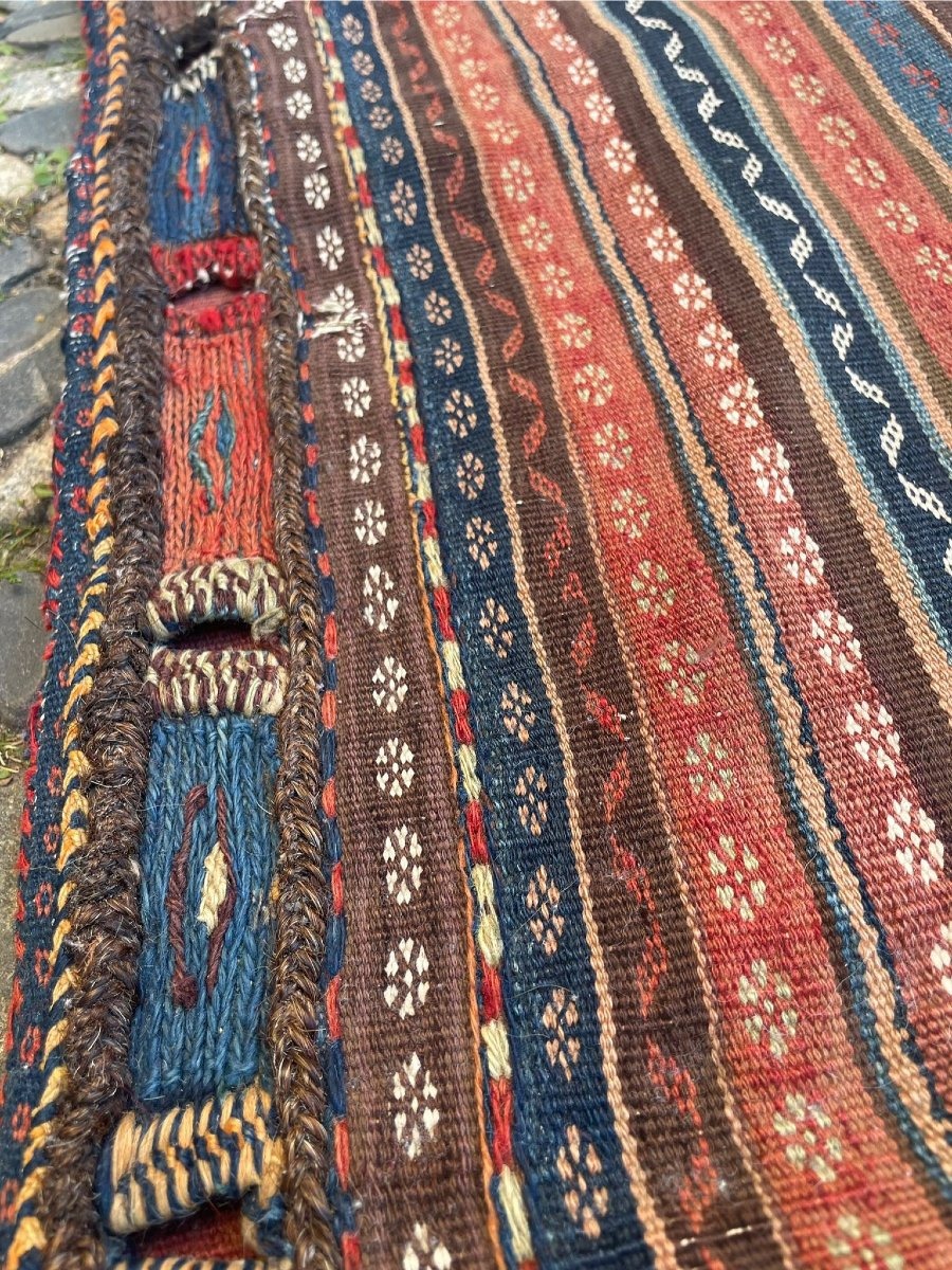 Khorjin (sacoche). Qashqai. Perse. Circa 1880. 72 x 56 cm-photo-1