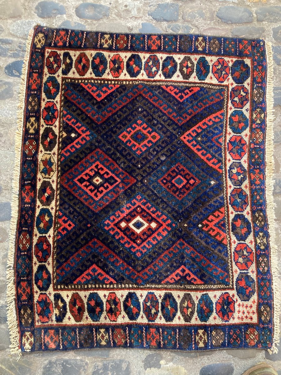 Khorjin / Face de sacoche. Qashqai. Perse. Circa 1900.  100 x 80 cm-photo-2