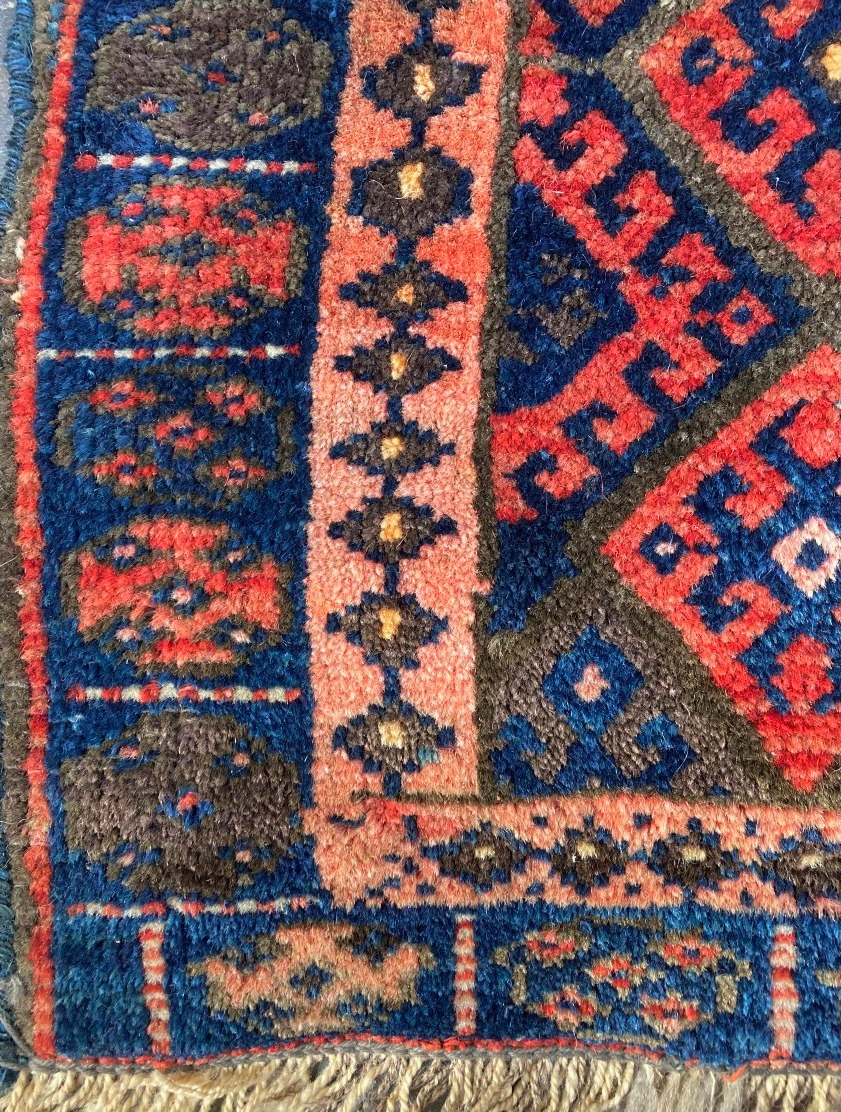 Khorjin / Bag Front. Qashqai. Persia. Circa 1900.  60 X 52 Cm-photo-4