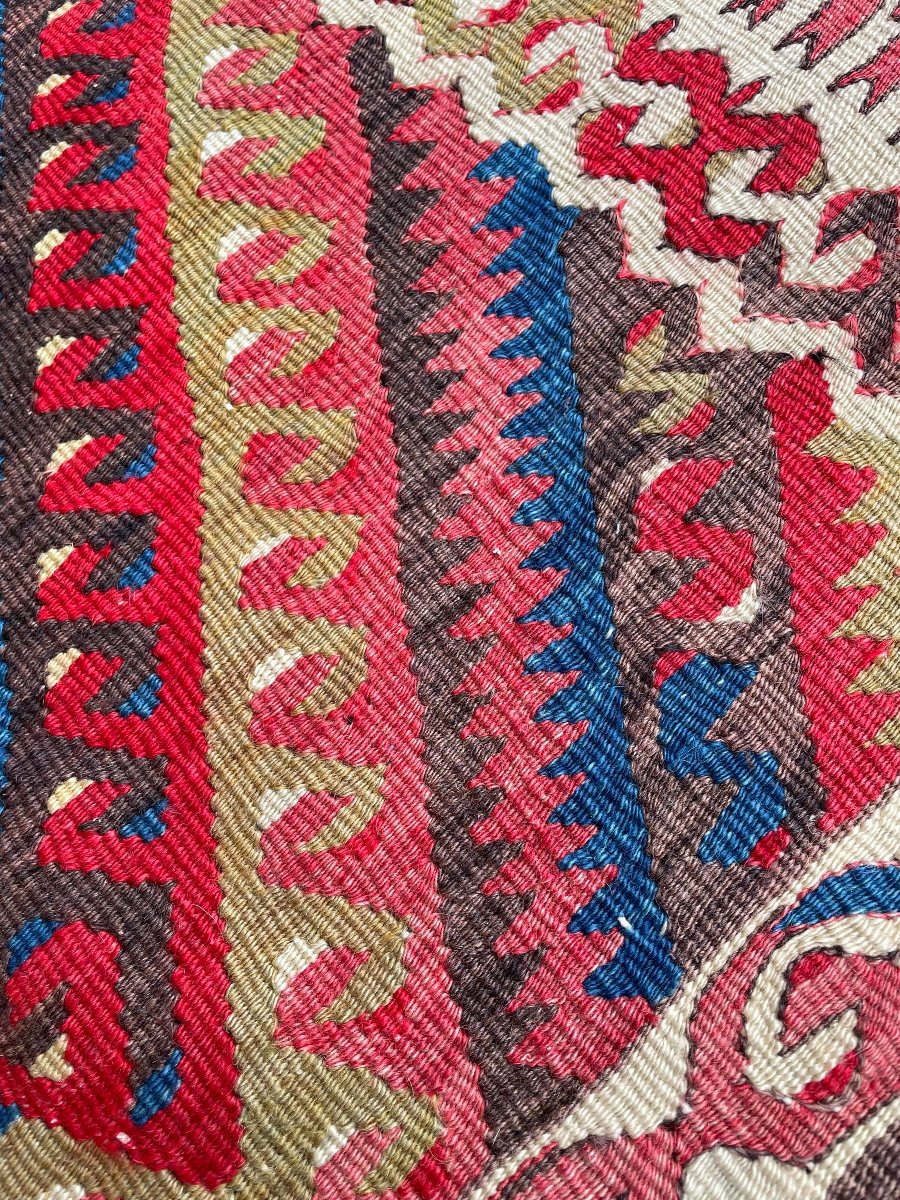 Kilim Fethiye - Anatolie. Circa 1930. 113 x 91 cm-photo-3