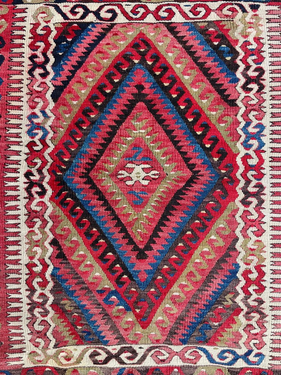 Kilim Fethiye - Anatolie. Circa 1930. 113 x 91 cm-photo-2