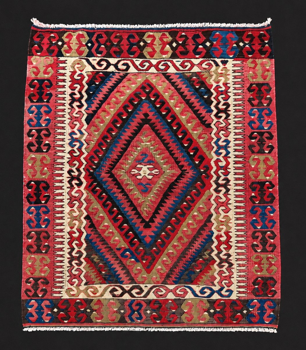 Kilim Fethiye - Anatolie. Circa 1930. 113 x 91 cm