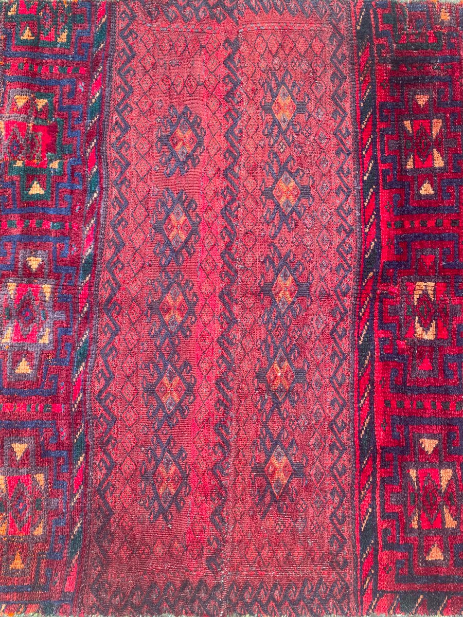 Double sacoche de dromadaire. Bathiyari. Perse. Circa 1900. 185 x 110 cm-photo-2