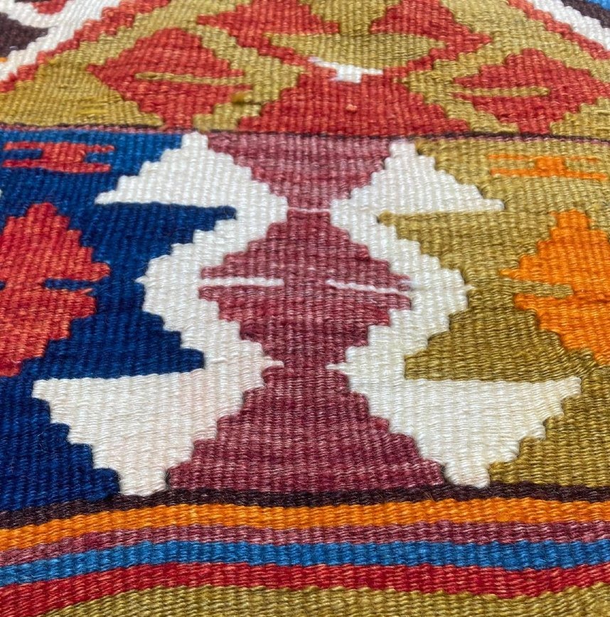 Anatolian Kilim. Mid-20th Century. 305 X 125 Cm-photo-3