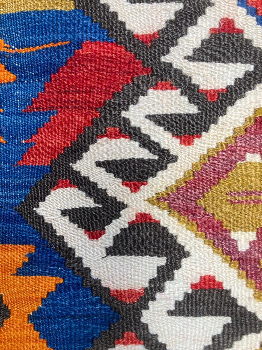Anatolian Kilim. Mid-20th Century. 305 X 125 Cm-photo-4